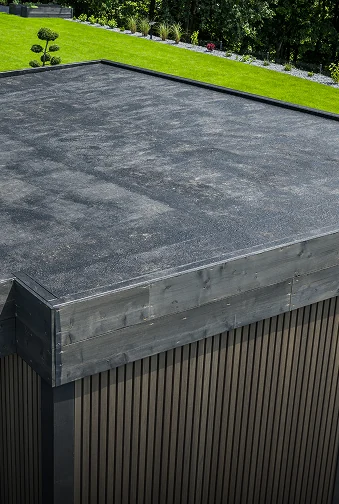 Completed Felt Roof With Finished Edges