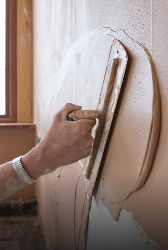 Plasterer Finishing Interior Wall